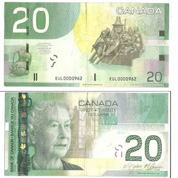 CAD 20  Bills